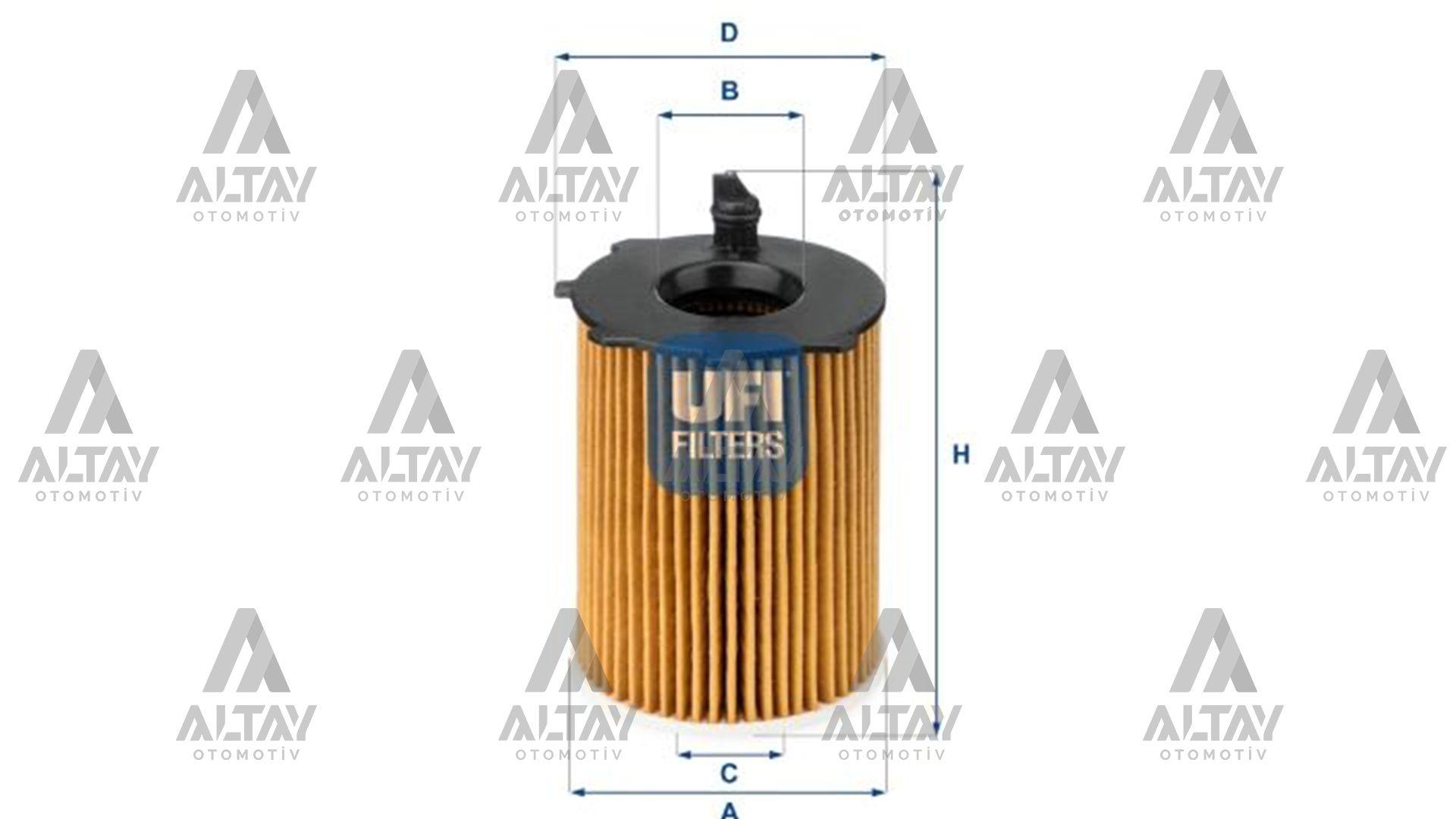 YAĞ FİLTRESİ 206 / 307 / 308 / 407 / C3 / C4 / FİESTA 02= 1.4 HDİ-1.6 HDİ / OPEL CROSSLAND X 1.6D