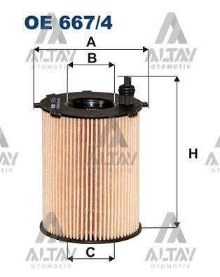 YAĞ FİLTRESİ 208 / 301 / 308 / 508 / PARTNER / BERLINGO / C4 / C5 14=1.6HDI EURO 6