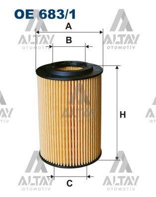 YAĞ FİLTRESİ ACCORD 03-08 2.2 CDTI / CRV 07= 2.2 DİZEL