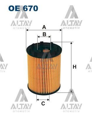 YAĞ FİLTRESİ ALBEA / DOBLO / PALIO / FIORINO / G.PUNTO / ASTRA H / CORSA / COMBO Z13DTH-Z13DTJ (TIRNAKLI TİP)