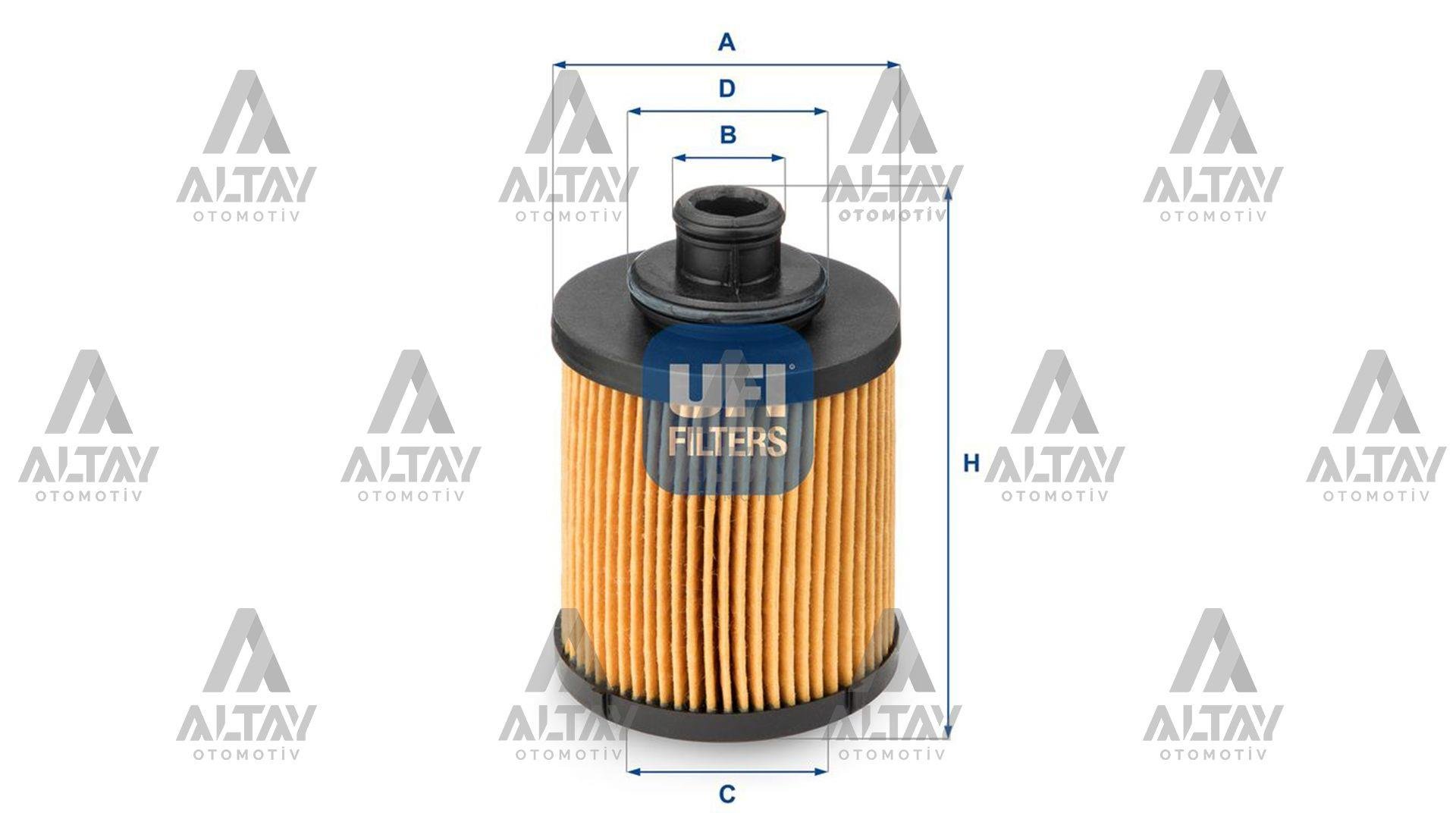 YAG FILTRESI ALBEA / FIORINO / DOBLO / PUNTO / LINEA / ASTRA H / COMBO / CORSA C 1.3JTD UFI SOGUTUCU OEM (ORİJİNAL EQUİPMENT MANUFACTURER)