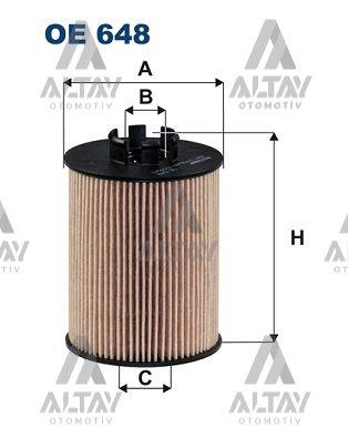 YAĞ FİLTRESİ ASTRA G / ASTRA H / CORSA B / CORSA C / CORSA D / MERİVA A 96-07 Z10XEP-Z12XEP-Z14XEP