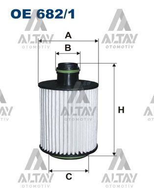 YAĞ FİLTRESİ ASTRA J / COMBO D / CORSA D / MERIVA B / CASCADA / INSIGNIA A / ZAFIRA C / MOKKA / DOBLO / LINEA / PUNTO A14NET-B14NET