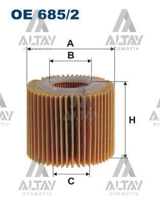 YAĞ FİLTRESİ COROLLA 06-18 / AURIS 07-18 / AVENSIS 10-15 / YARIS 09-18 / RAV 4 09-16  / CHR 16-19 1.8 / RAV-4 09-16 / SIRION 06= / MATERIA 06= BENZINLI