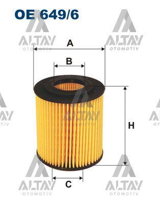YAĞ FİLTRESİ E46 / E81 / E82 / E87 / E88 / E90 / E91 / E92 / E93 / E60 / E61 / X1 E84 / X3 E83 02-11 N40-N42-N43-N45-N46