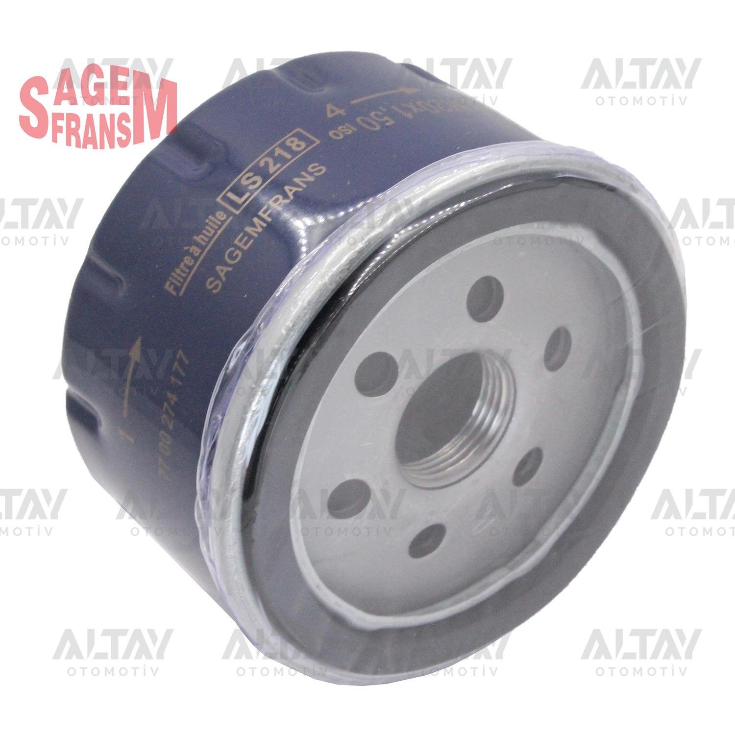 YAĞ FİLTRESİ FLUENCE / CLIO / KANGO / MEGAN / DUSTER / LOGAN / SANDERO / R9 / R19 1.4-1.6 KÜÇÜK TİP