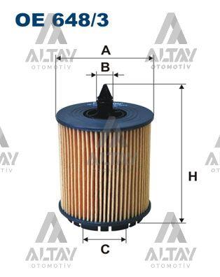YAĞ FİLTRESİ INSIGNIA A / ASTRA J / VECTRA C / ZAFİRA B / CAPTİVA B ANTARA 07= A20NHT-A20NFT-Z22SE-A24XE