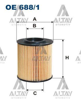 YAĞ FİLTRESİ POLO / A1 / CORDOBA / FABIA 09-15 1.2 TDI CFWA
