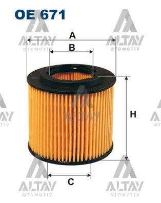 YAĞ FİLTRESİ POLO / CORDOBA / FABIA 02-09 1.2 AZQ-BME-CGPA