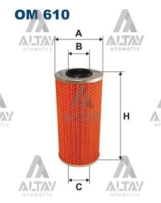 YAĞ FİLTRESİ SPRİNTER / VİTO / MAN 604 / 208 / 308 / 312 / 412D 85-93 M102