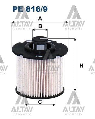 YAKIT FİLTRESİ ( MAZOT) 208 / 308 / 508 / 3008 / 5008 / C4 / C5 / DS3 / DS4 / FOCUS / C MAX / MONDEO 14= 1.5/ 1.6/2.0 TDCİ -HDİ EUR-6 / COMBO E / CROSSLAND X / GRANDLAND X / VIVARO C / ZAFIRA C B16DTH-B16DT-B16BTL