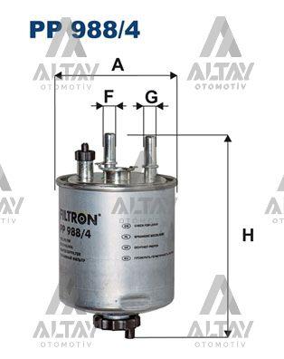 YAKIT FİLTRESİ ( MAZOT) KANGO II / LAGUNA III / LATITUDE 10= 1.5 DCİ-2.0 DCİ AÇIK TİP