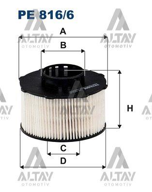 YAKIT FİLTRESİ 208 / 2008 / 3008 / 301 / 308 / 5008 / 508 / RIFTER / PROACE CITY 21= / ASTRA L 2021= / GRANDLAND X / CROSSLAND X / COMBO E DV5R-D15DT-D15DTH 1.5 HDİ