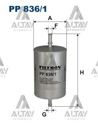 YAKIT FILTRESI (BENZIN) GOLF4 / BORA / A3 / TOLEDO / PASSAT 98-04 1.6-1.8-1.6 16V AKL-AEH-BCB-AGN-ALT-ALZ