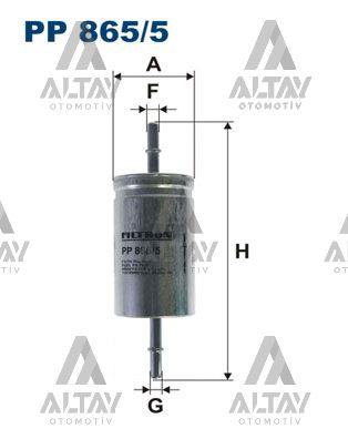 YAKIT FİLTRESİ (BENZİN) MAZDA 3 09-14 / FOCUS 98= 1.4-1.6 ZETEC / VOLVO S40 II 05-09