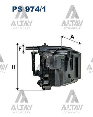 YAKIT FİLTRESİ (MAZOT) 206 / 207 / 307 / 308 / PARTNER / CMAX / FOCUS / C3 / C4 / 307 /407 / 308 02-14 1.6 HDİ-1.6 TDCI