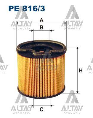 YAKIT FİLTRESİ (MAZOT) 206 / 307 / 406 / PARTNER / C5 / BERLINGO 2.0HDI