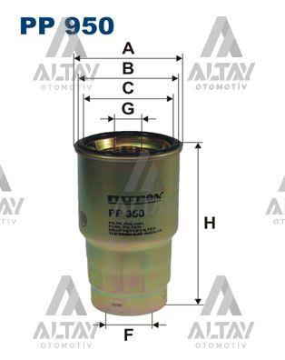 YAKIT FİLTRESİ (MAZOT) COROLLA / YARIS 04=D4D DİZEL