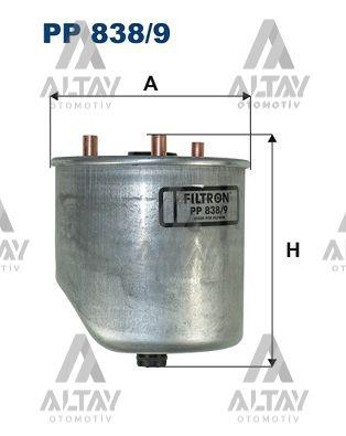 YAKIT FİLTRESİ (MAZOT) FOCUS / COURIER 11= 1.5-1.6 TDCI / S40 / V50 / S60 / S80 / V60 / V40 / XC40 11-15 D4162T