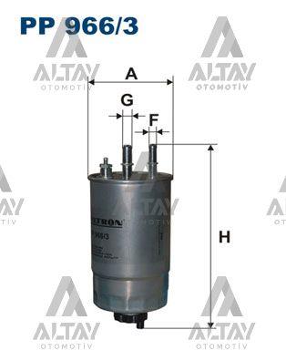 YAKIT FİLTRESİ (MAZOT) LİNEA / DOBLO / FIORINO 07= 1.3D-1.9D 2 ÇIKIŞLI
