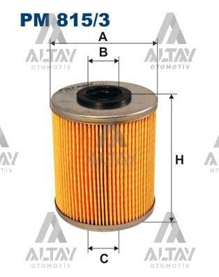 YAKIT FİLTRESİ (MAZOT) MASTER / TRAFIC / MOVANO / VIVARO 2.5DTI KISA 84 mm