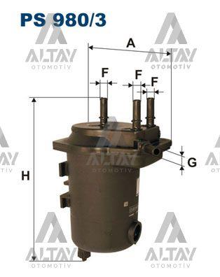 YAKIT FİLTRESİ (MAZOT) MEGANE II 1.5DCI K9K SENSÖRLÜ