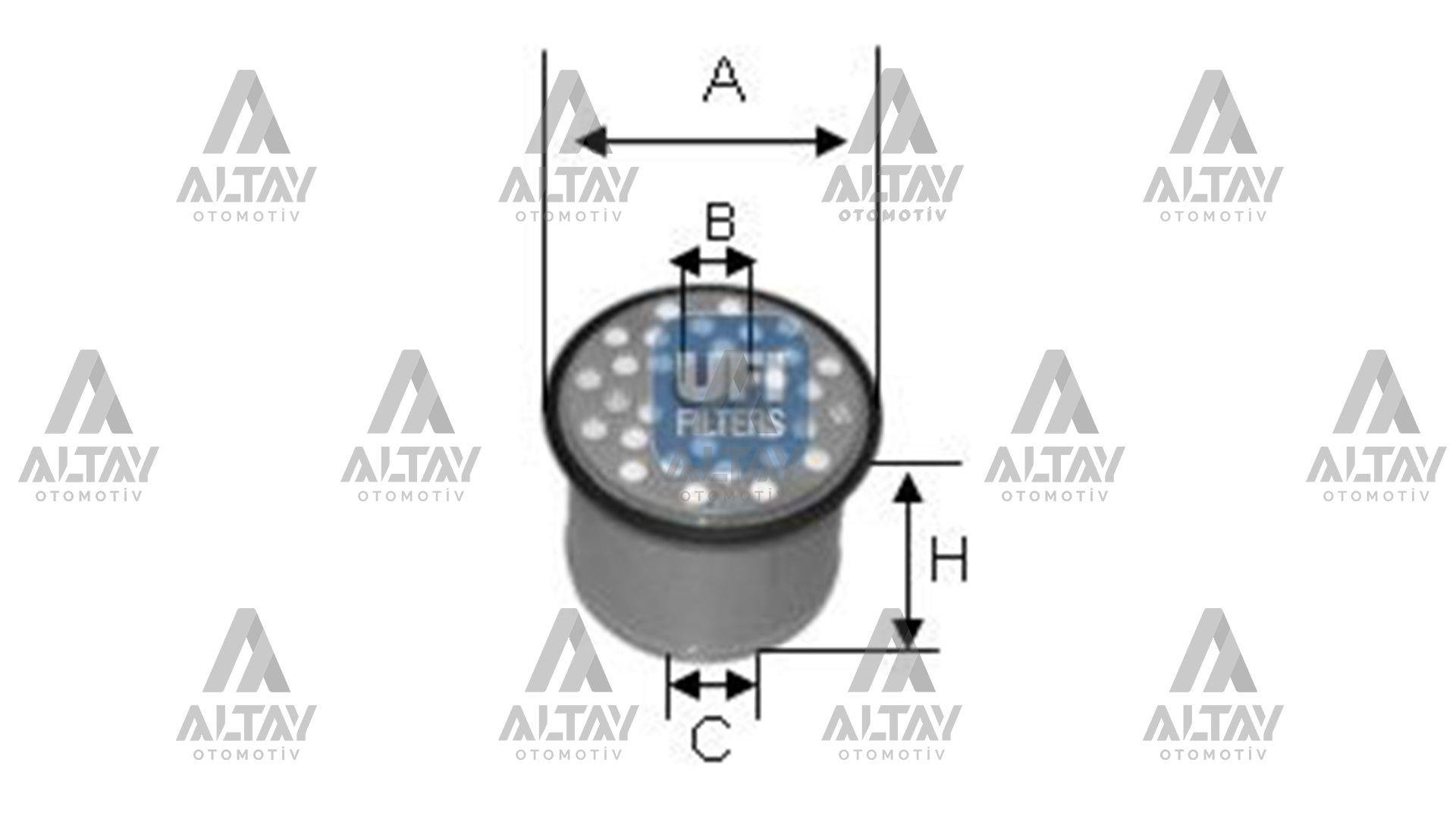 YAKIT FİLTRESİ (MAZOT) PARTNER 1.9 XUD9 / SCUDO 1.9TD