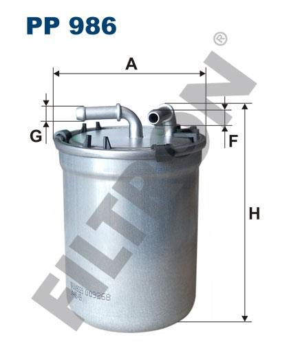 YAKIT FİLTRESİ (MAZOT) POLO / CORDOBA / FABİA 05-16 BNV-BNM-CAYB-CAYC 1.4 TDİ 1.6 TDİ