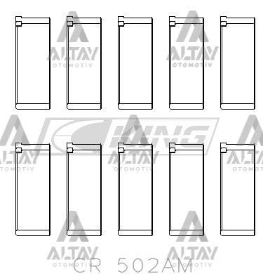 YATAK KOL TRANSPORTER T4 / CADDY / GOLF1 / GOLF2 / A80 78= AJA-1Y-AAB-ABL-AEF-AQM-CR-CY-JK-RA-JP 1.6 D-1.6 TD-1.9 D-2.4 D (87464600-87463600) (STD)