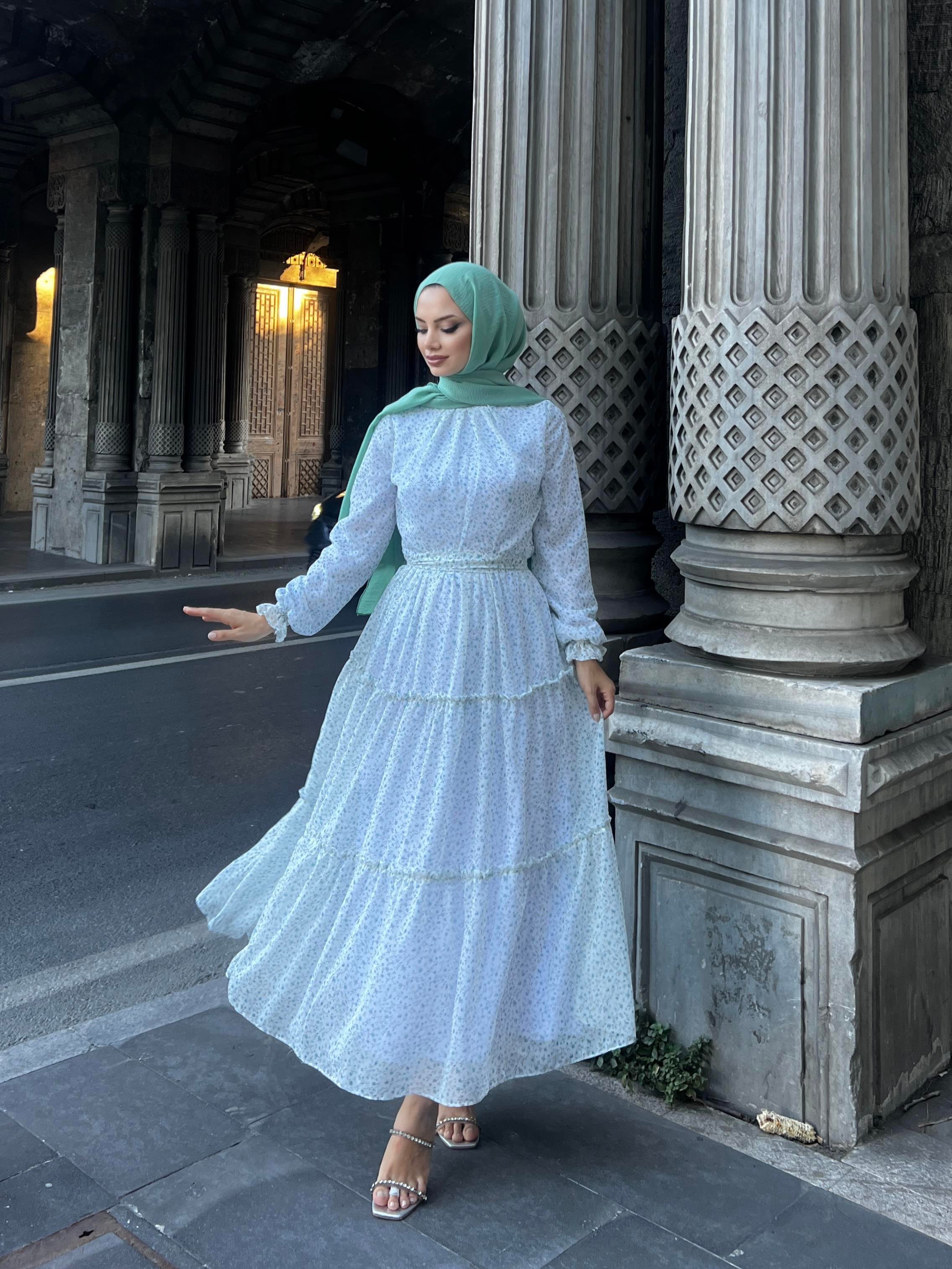 İDİL ELBİSE-EKRU/MİNT