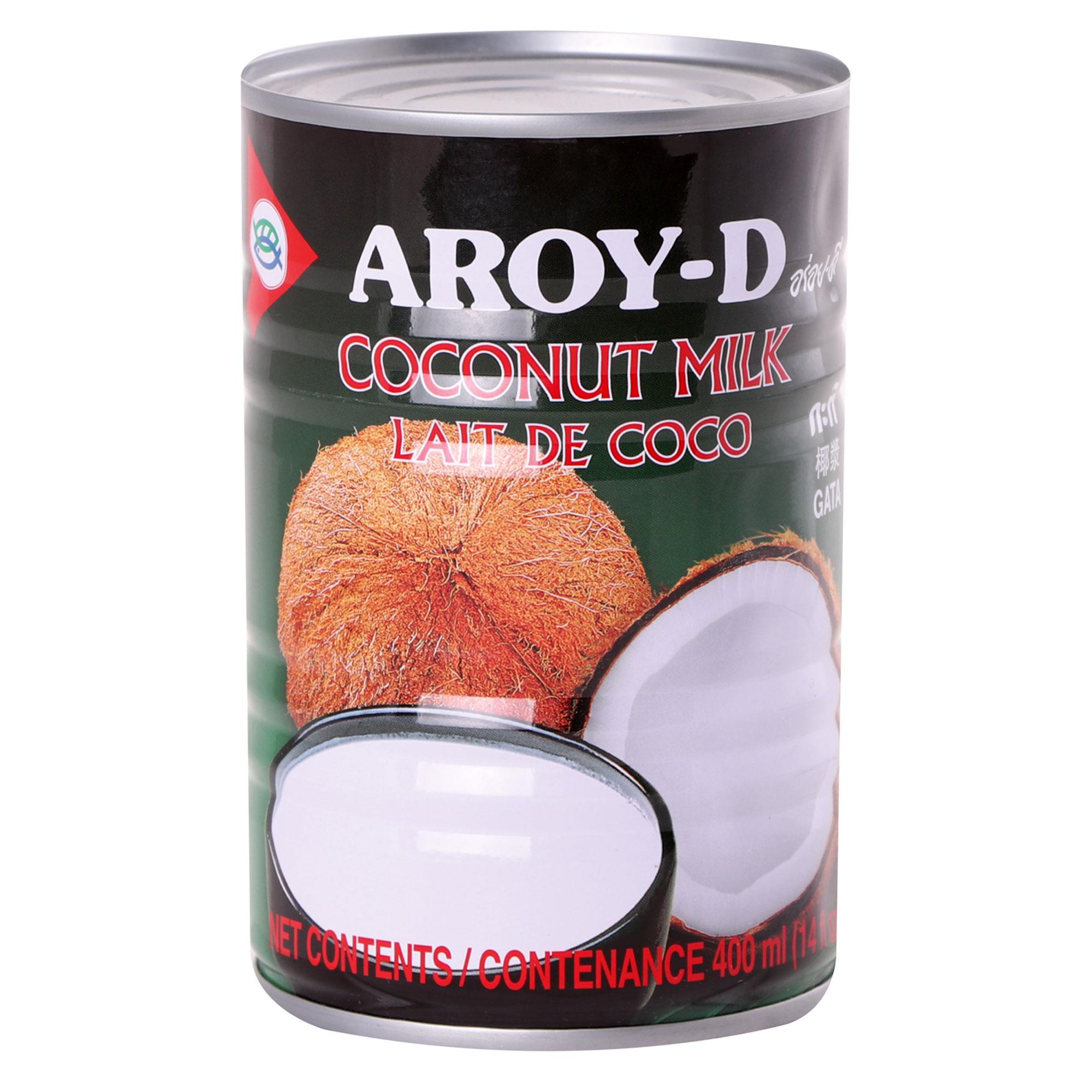 AROY-D Hindistan Cevizi Sütü | Pişirme ve Fırınlama İçin Hindistan Cevizi Sütü | Tatlılar, Çorbalar, Smoothie'ler ve Kokteyller İçin İdeal | 400 ml x 3 Adet