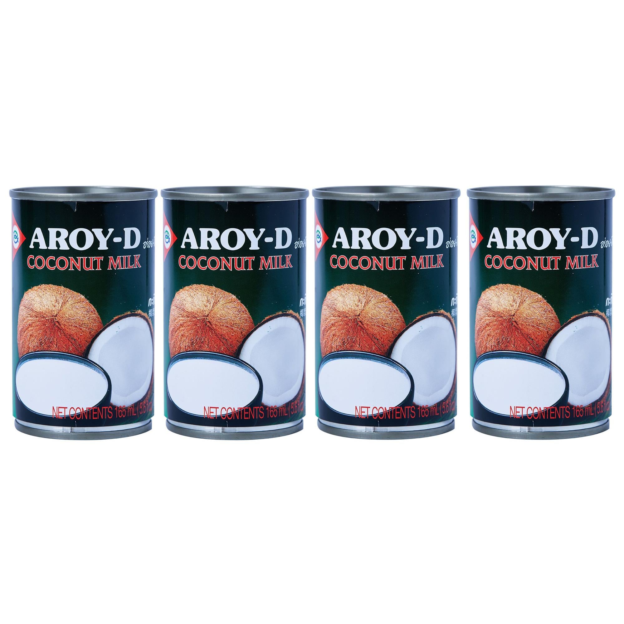 AROY-D Hindistan Cevizi Sütü | Tatlılar, Çorbalar, Smoothie'ler ve Kokteyller İçin İdeal | 165 ml x 4 Adet