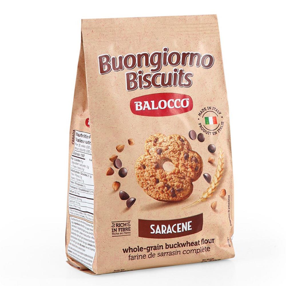 Balocco Saracene Karabuğdaylı Parça Çikolatalı Bisküvi 350g x 6 Adet