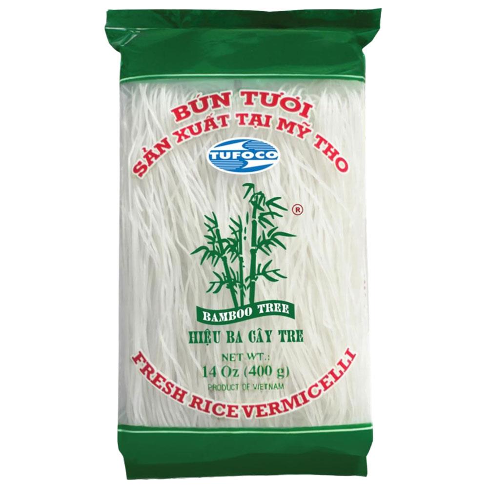 Bamboo Tree Glutensiz Tufoco Pirinç Şehriyesi Vietnamese Rice Vermicelli 400g x 4 Adet