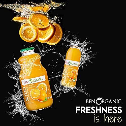 BENORGANIC Organik Portakal Suyu 250 ml x 6 Adet Cam Şişe