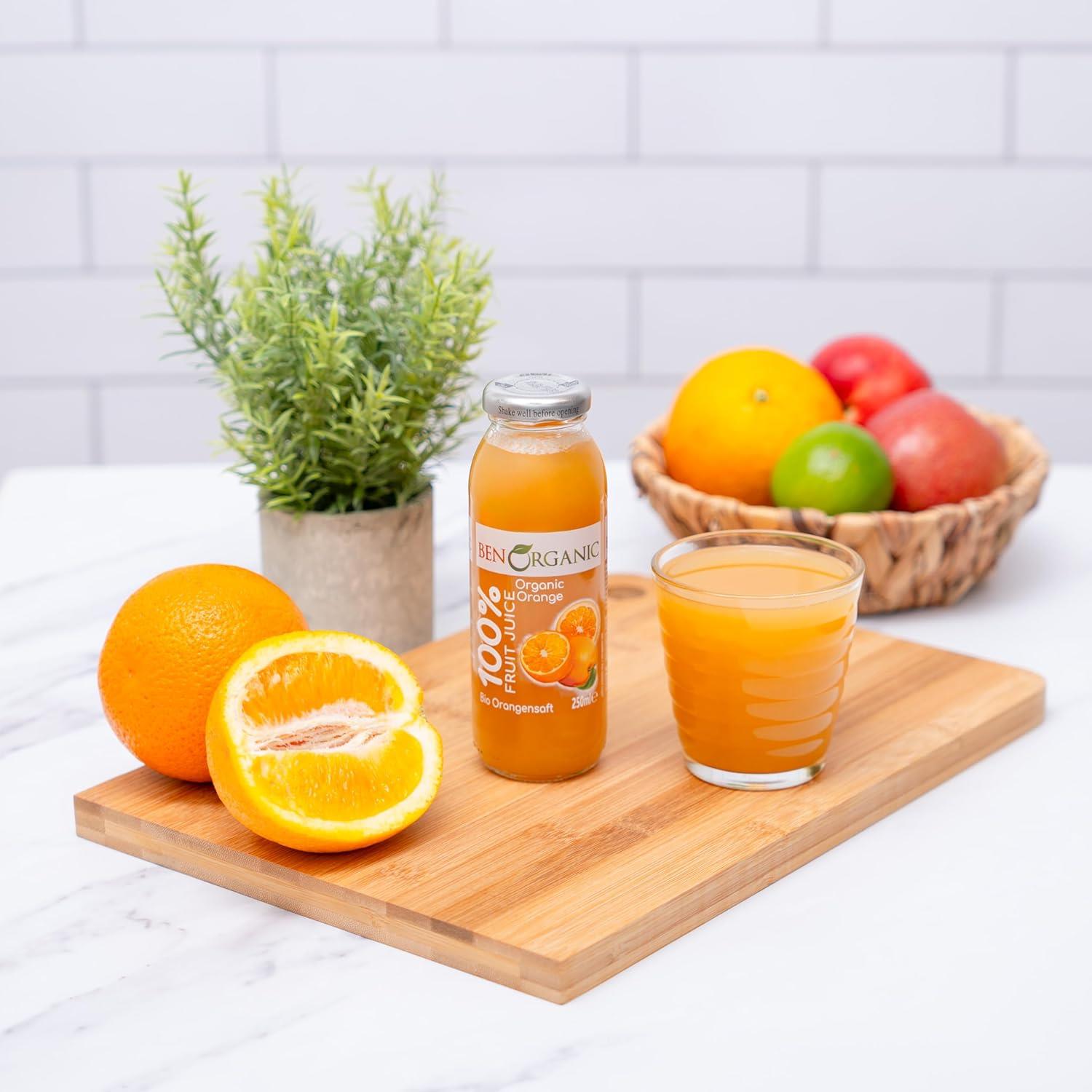 BENORGANIC Organik Portakal Suyu 250 ml Cam Şişe
