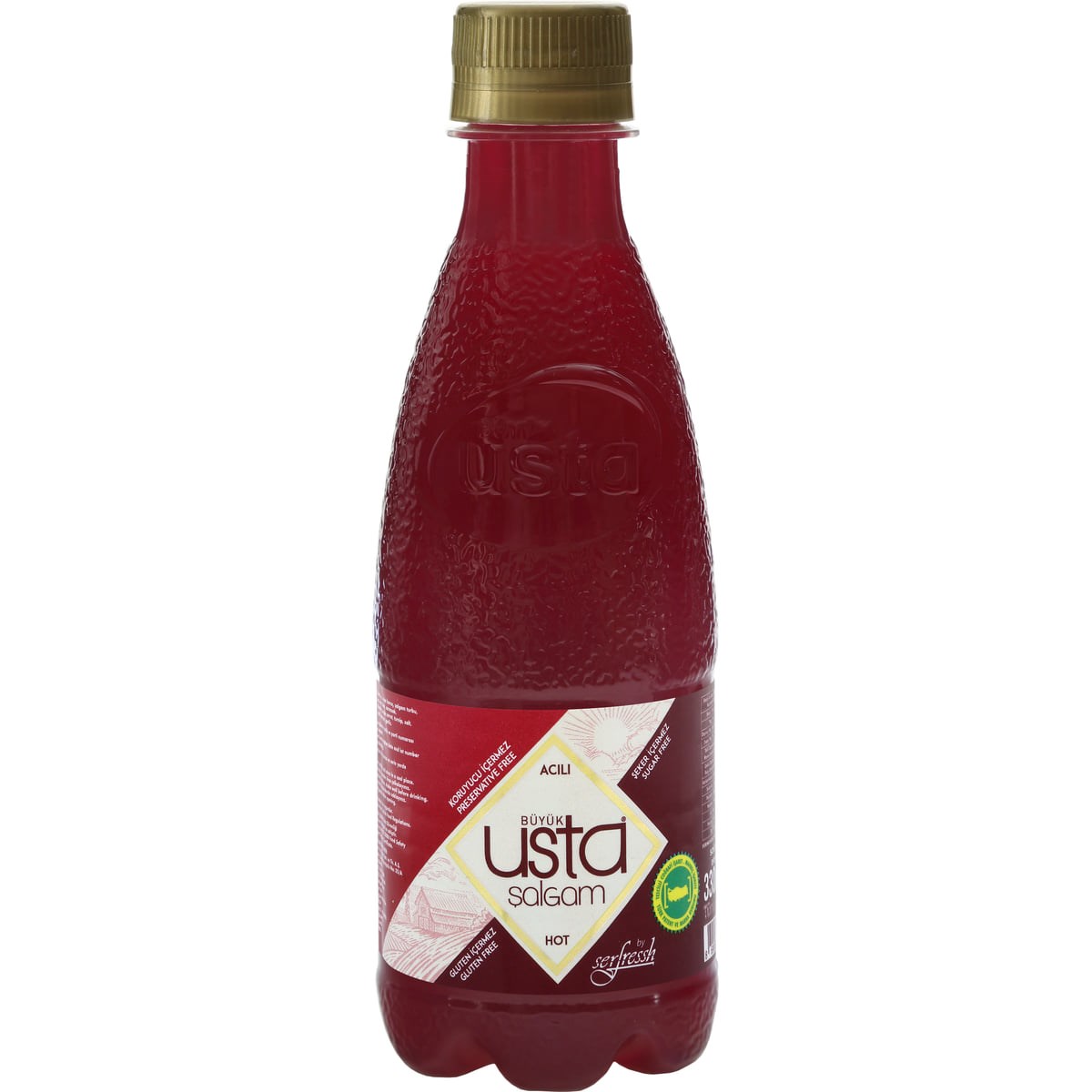 Büyük Usta Acılı Adana Şalgamı 330 ml Pet Şişe x 24 Adet (Koli)