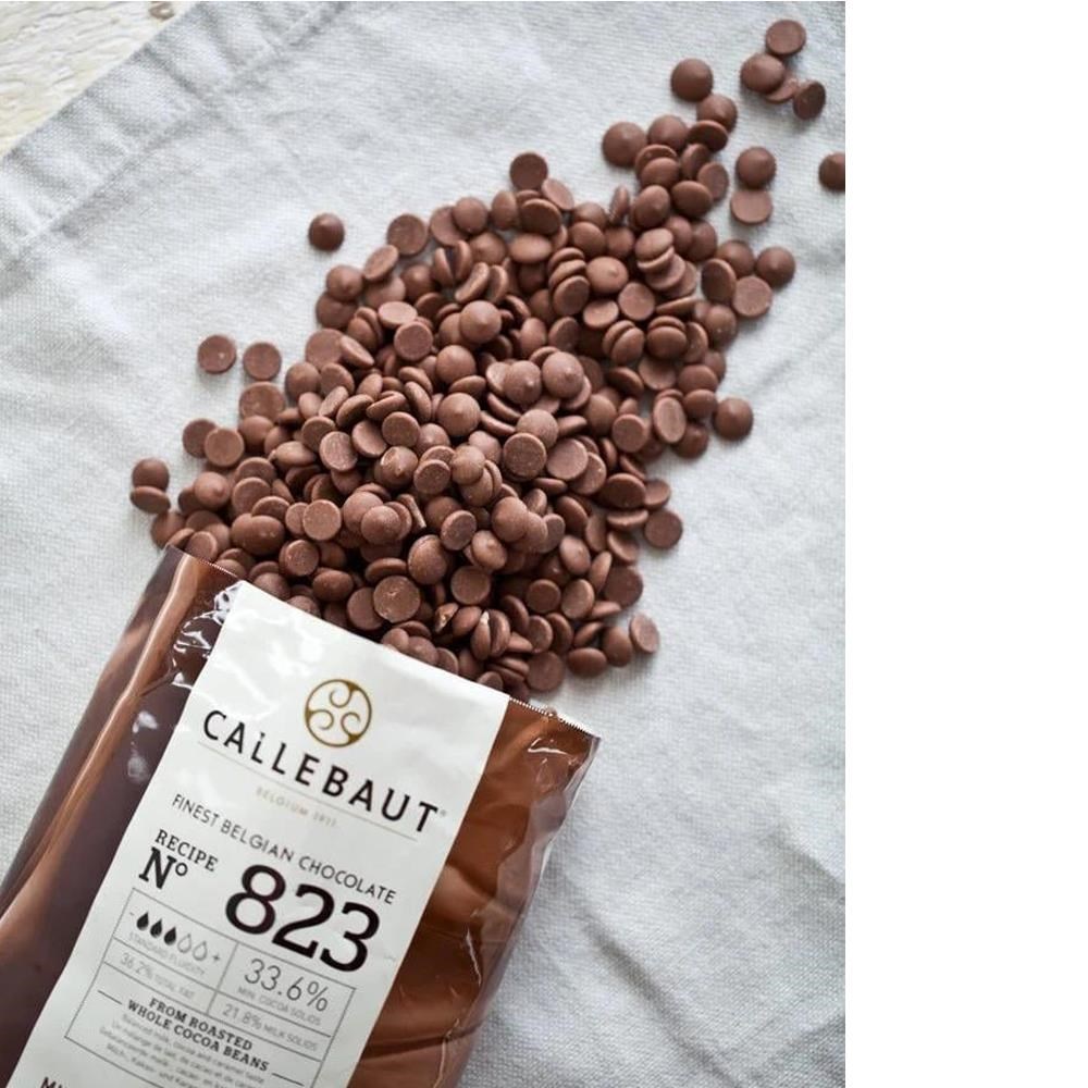 Callebaut No 823 Sütlü Drop - Pul Çikolata 10 kg