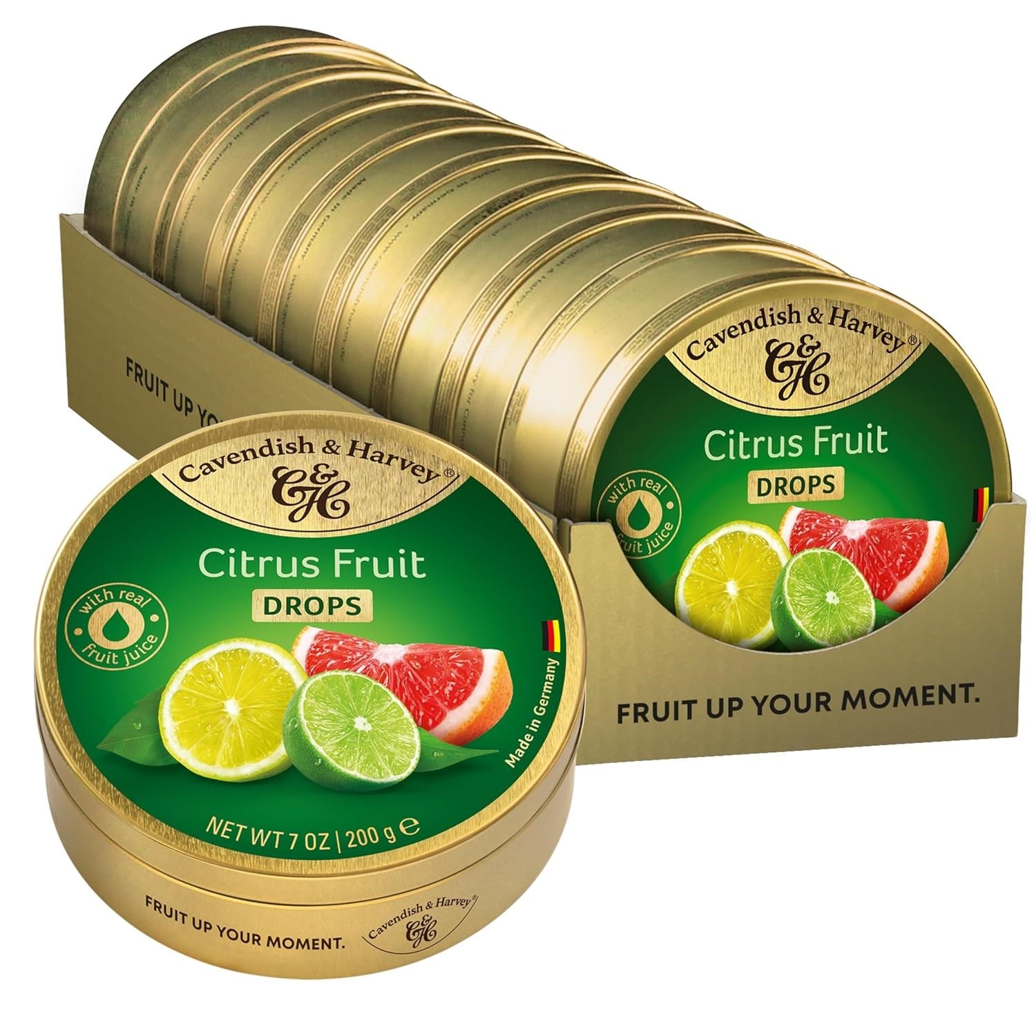 Cavendish & Harvey Citrus Fruit Sert Şekerleme 200 g x 9 Adet (Kutu)