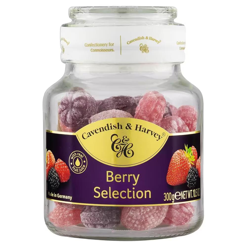 Cavendish & Harvey Mixed Fruit Karışık Meyveli - Berry Selection Orman Meyveli Şeker Seti 300g Cam Kavanoz