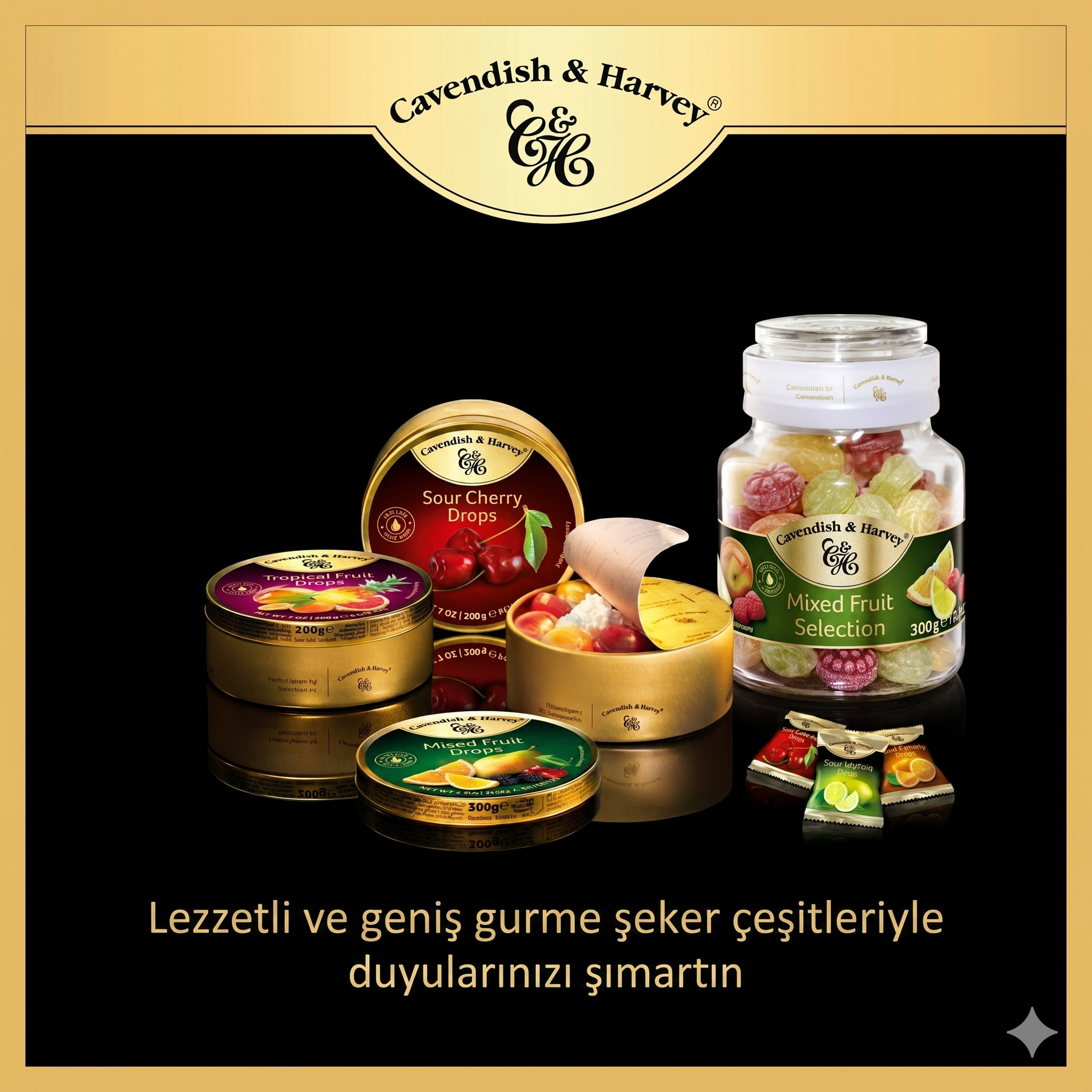 Cavendish & Harvey Nane Aromalı Şeker 200 g