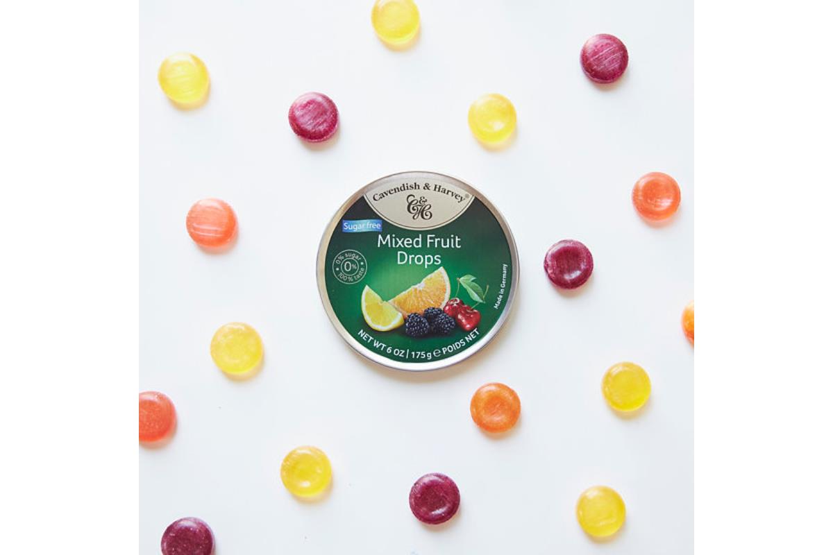 Cavendish & Harvey Şekersiz Mixed Fruit Drops 175g