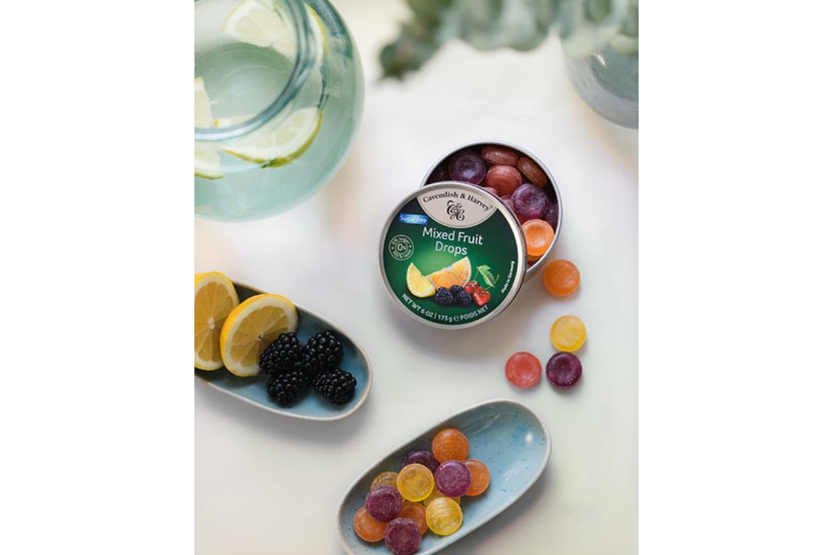 Cavendish & Harvey Şekersiz Mixed Fruit Drops 175g