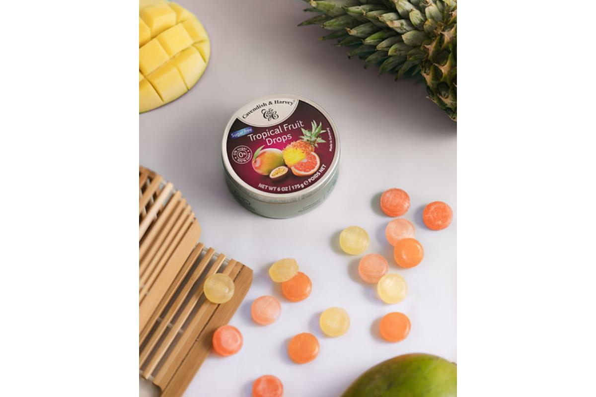 Cavendish & Harvey Şekersiz Tropical Fruit Drops 175g