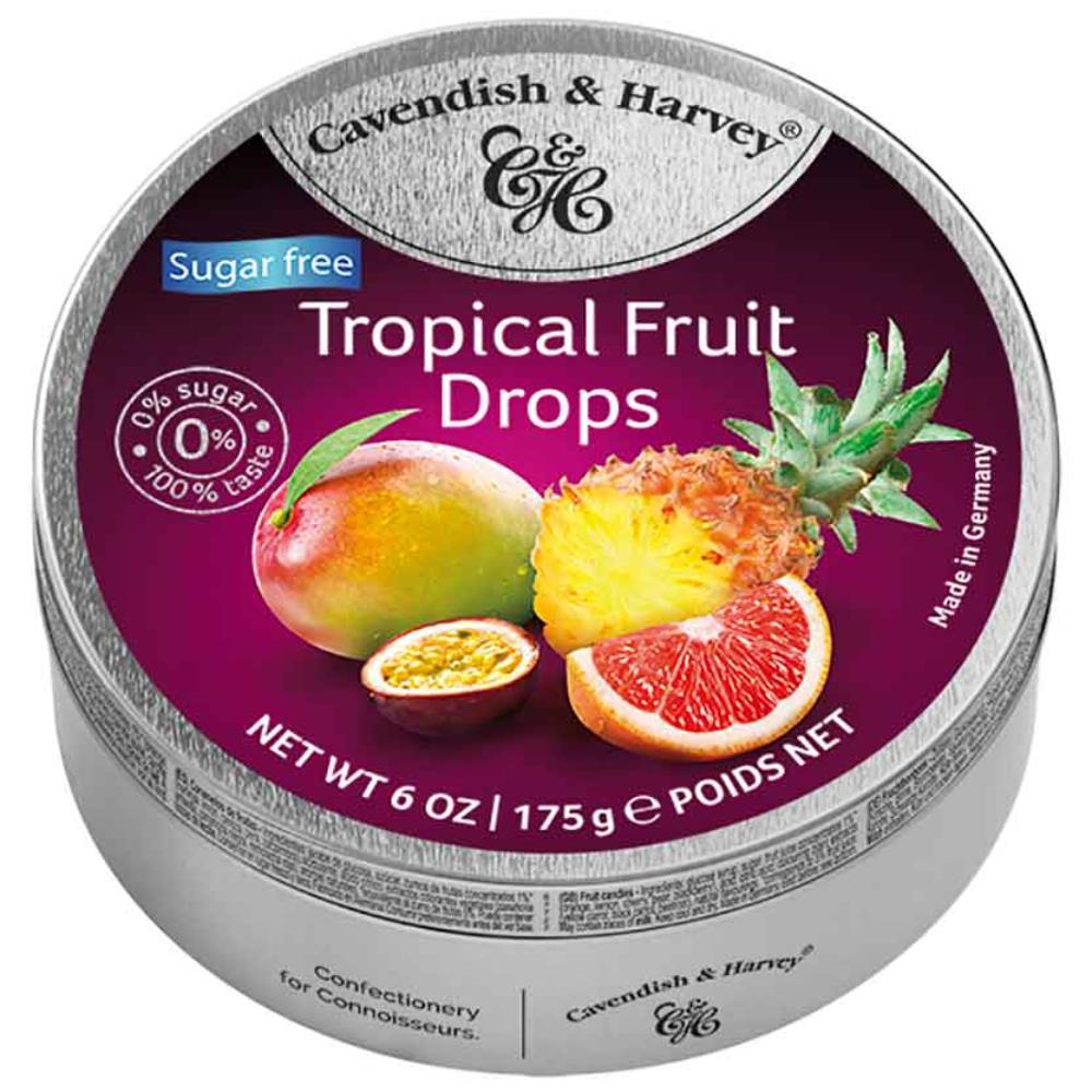Cavendish & Harvey Şekersiz Tropical Fruit Drops 175g