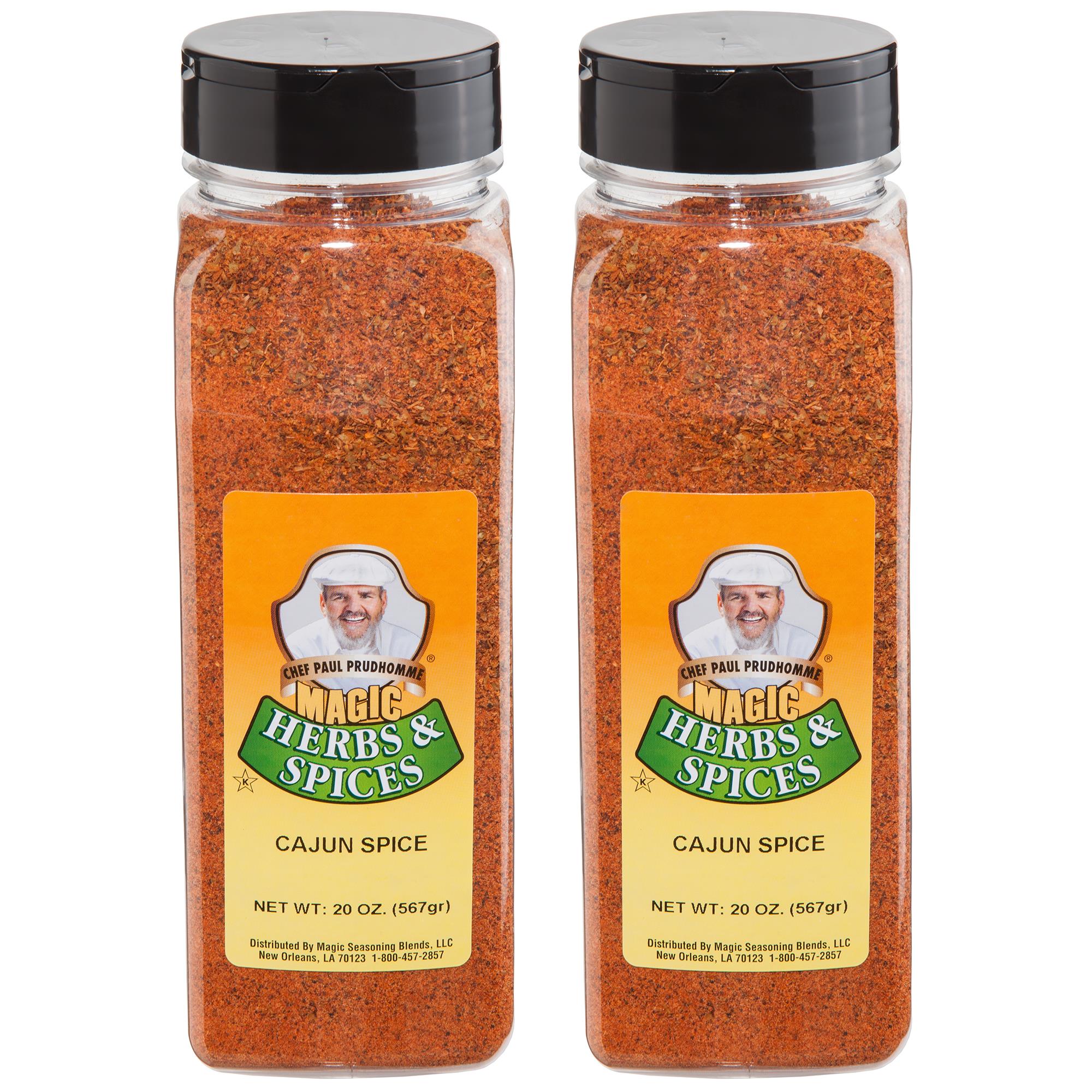CHEF PAUL MAGIC Seasoning Blends Cajun Baharatı | Cajun Baharatı ve Çeşnisi | Patates, Tavuk Parçaları ve Kanatları  İçin Mükemmel | 567g x 2 Adet