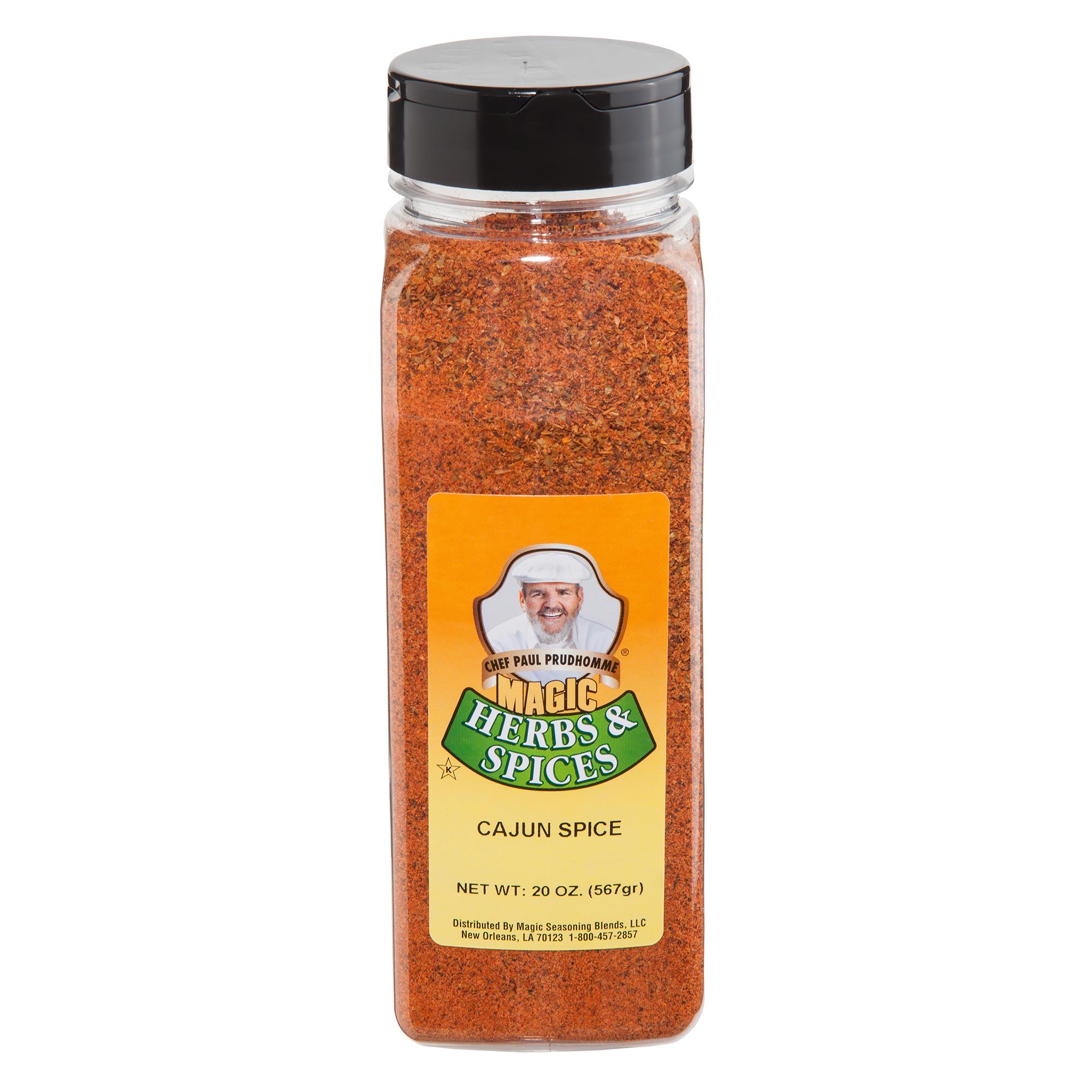 CHEF PAUL MAGIC Seasoning Blends Cajun Baharatı | Cajun Tarzı Baharatlar ve Çeşniler | Patates, Tavuk Parçaları ve Kanatları  İçin Mükemmel | 567g