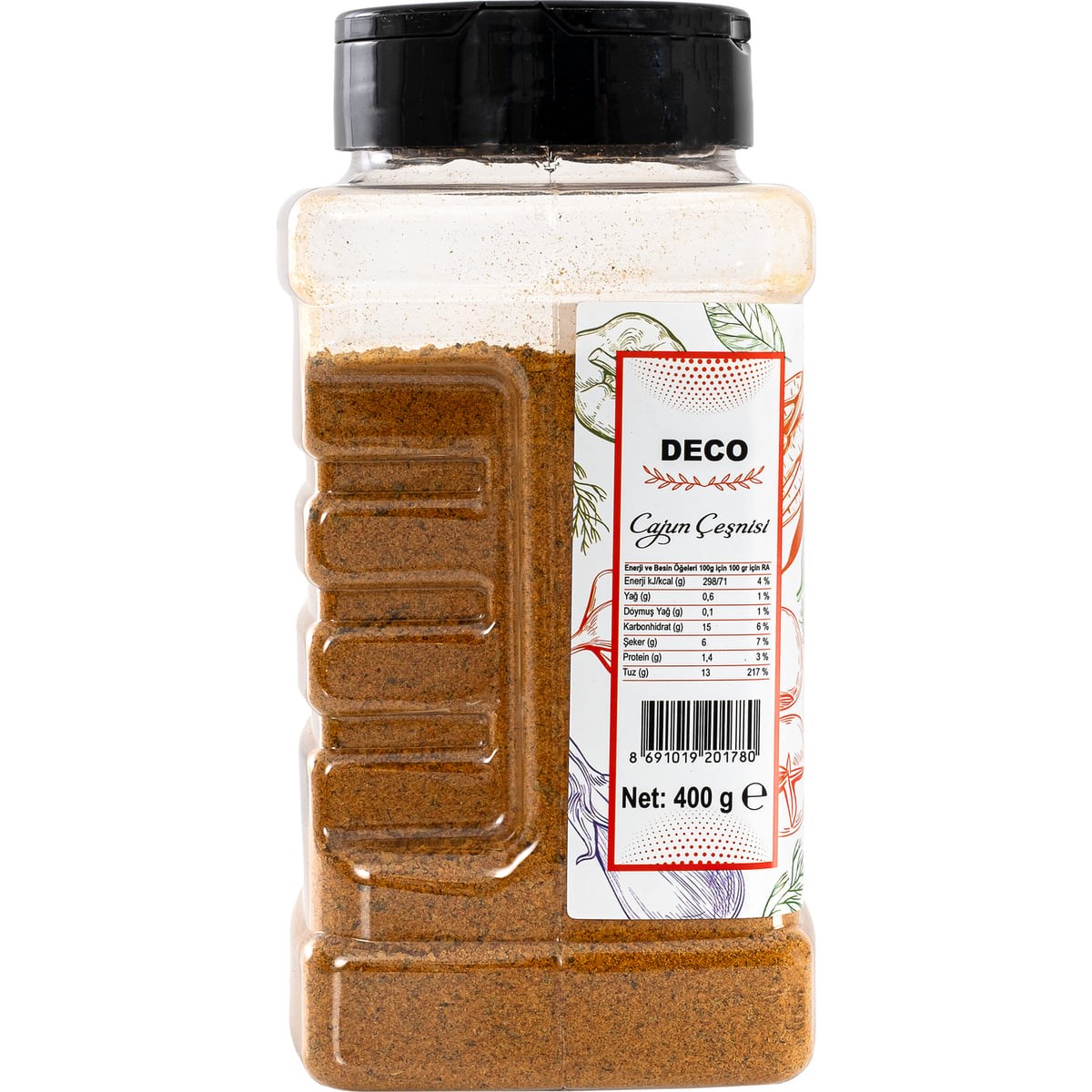 DECO Cajun (Kajun) Çeşnisi 400 g - Patates ve Tavuk Baharatı