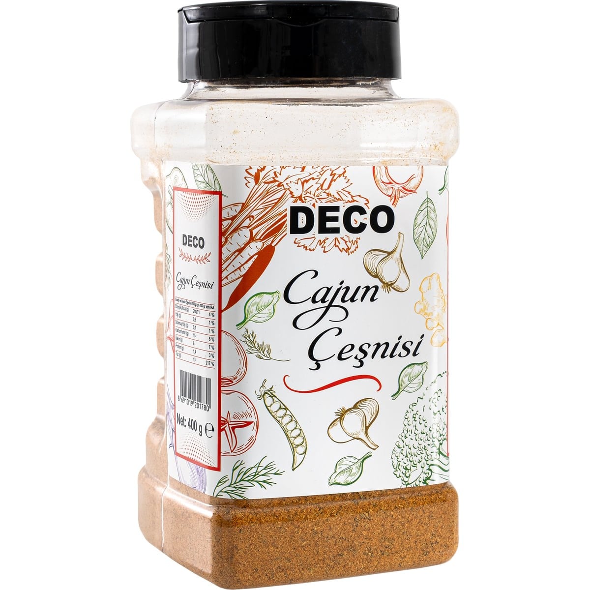 DECO Cajun (Kajun) Çeşnisi 400 g x 12 Adet (Koli)
