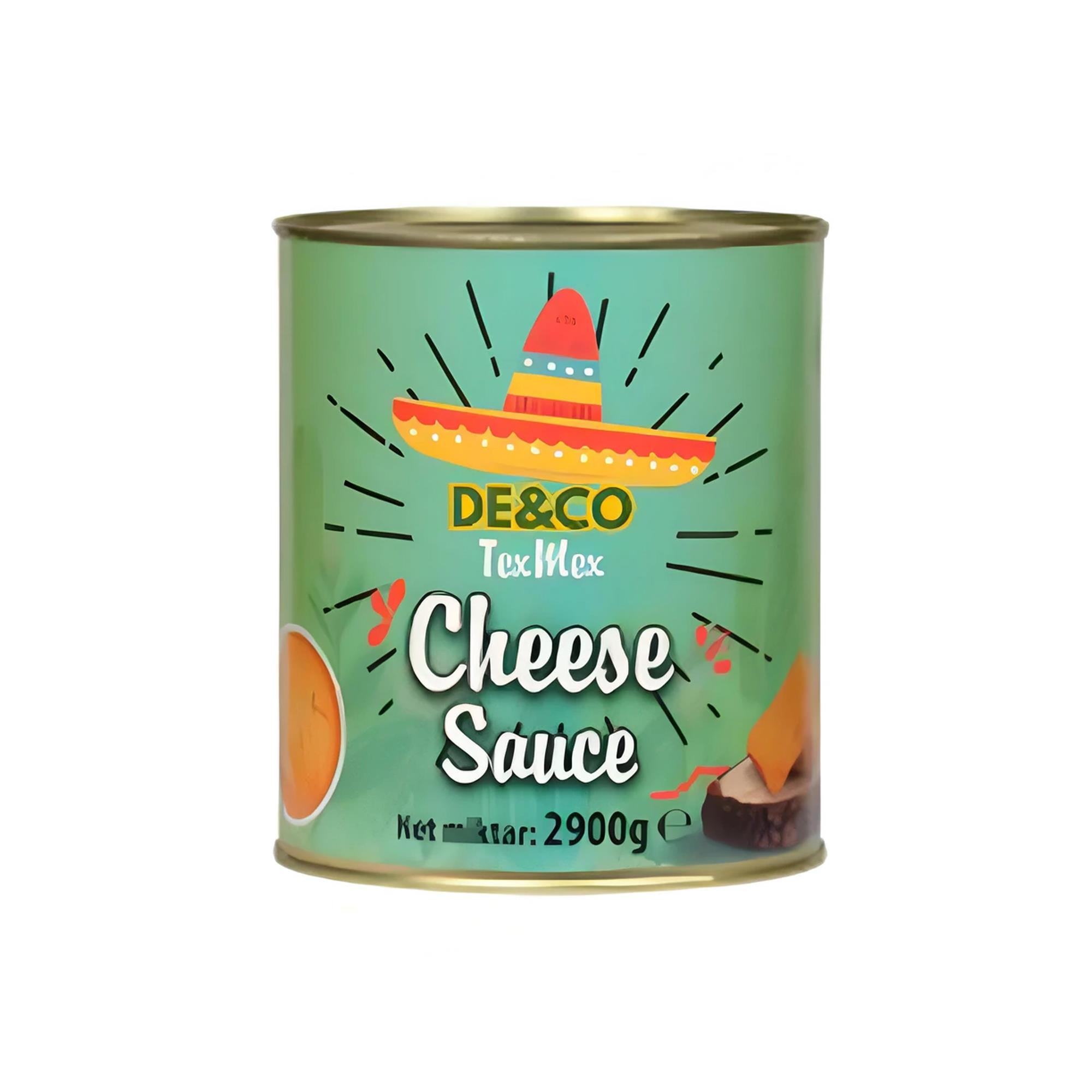 DE&CO Tex Mex Cheddar Cheese Sauce (Peynir Sosu) 2900g X 6 Adet